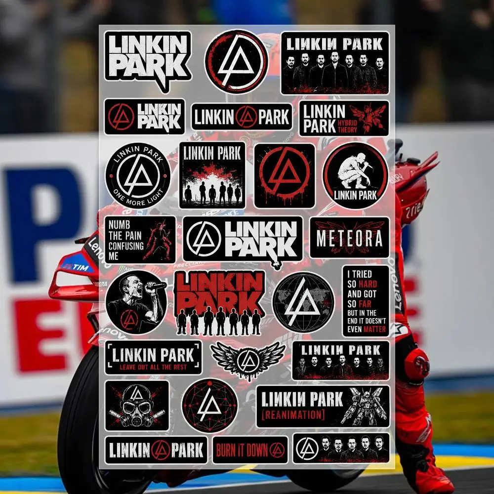 L-Linkin Park Japanese Motorcycle Sticker Suitable for Motorcycle Body Reflective Car Sticker Helmet Decal
