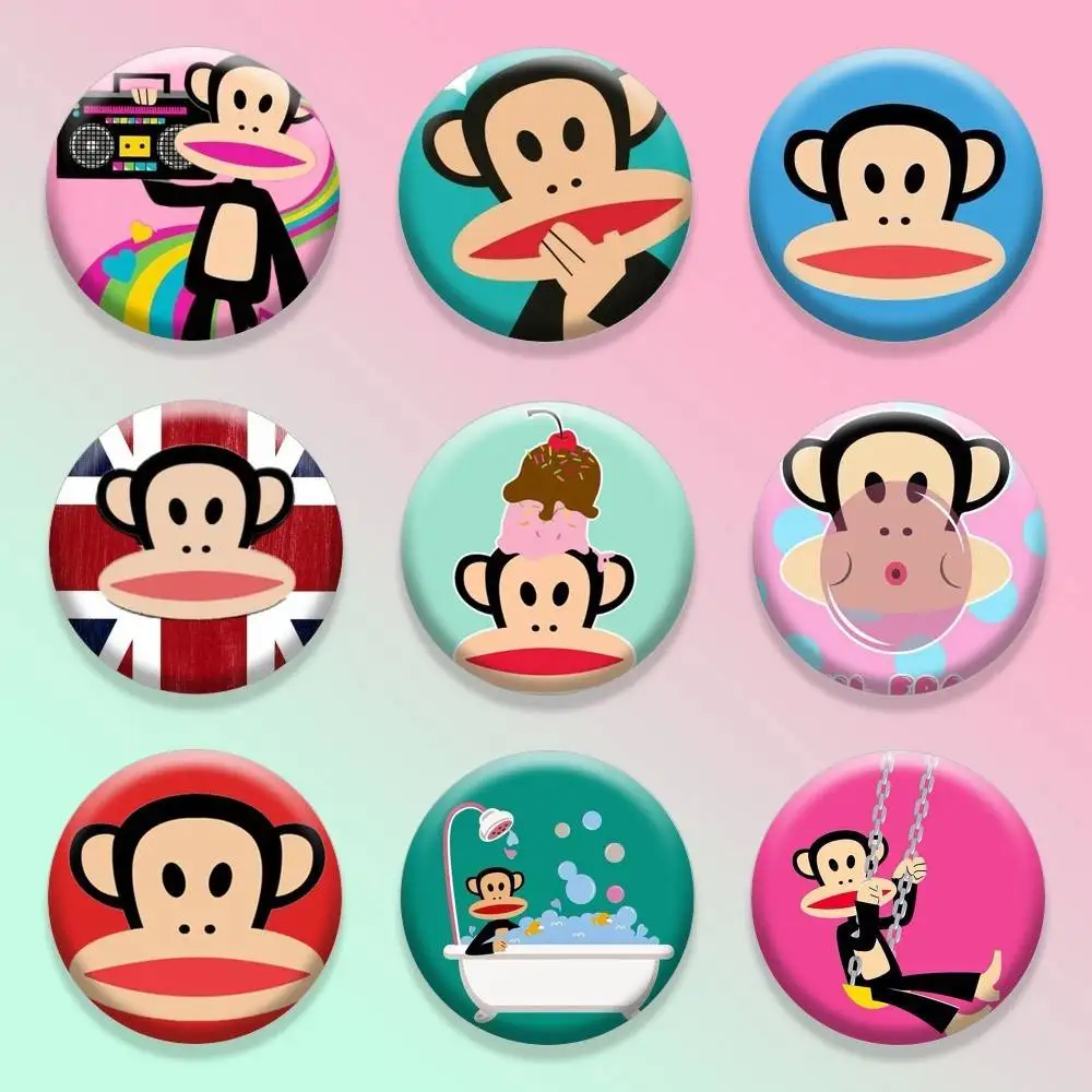 

Bigmouth P-Paul F-Frank-PF 25 32 44 58 75mm Badges Personalized Round Brooches Pins Accessory