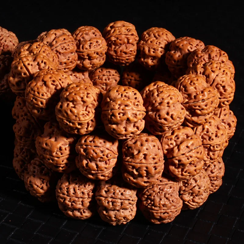 Nepal -Six-Flap Rudraksha Bracelet Seed Corpulent Double Texture Five-Honeycomb Jingang Bodhi Handheld