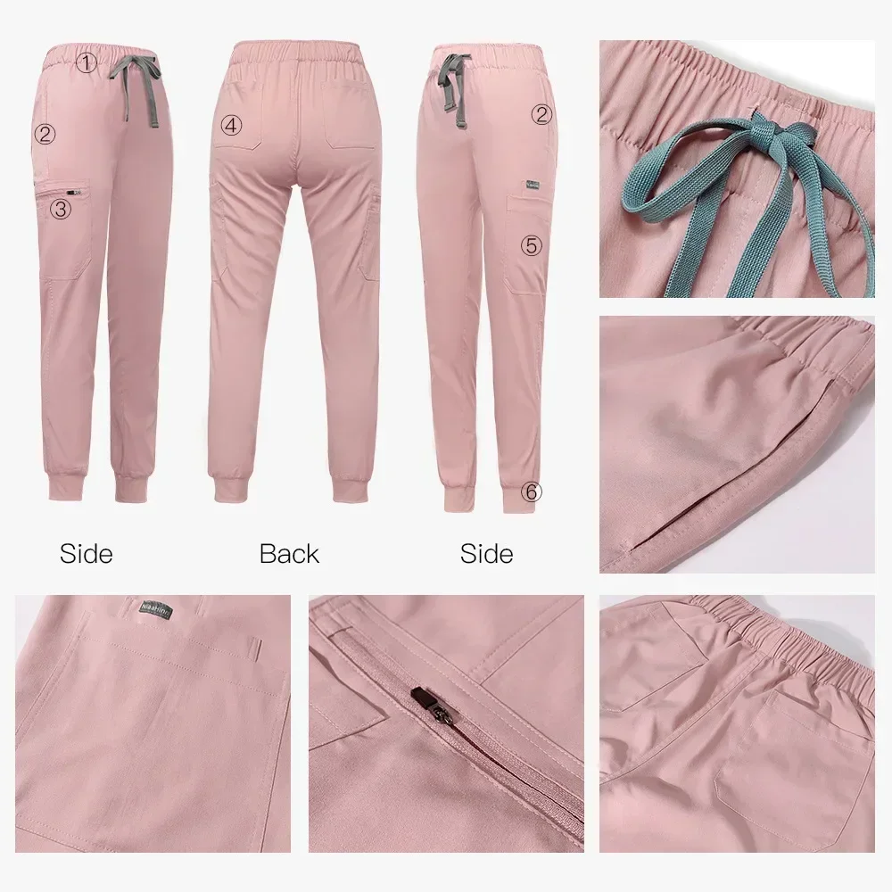 Multicolore femmes animalerie médecin gommage chirurgie médicale vêtements de travail gommage ensemble gommage uniforme à manches courtes hauts + pantalons uniforme de soins infirmiers