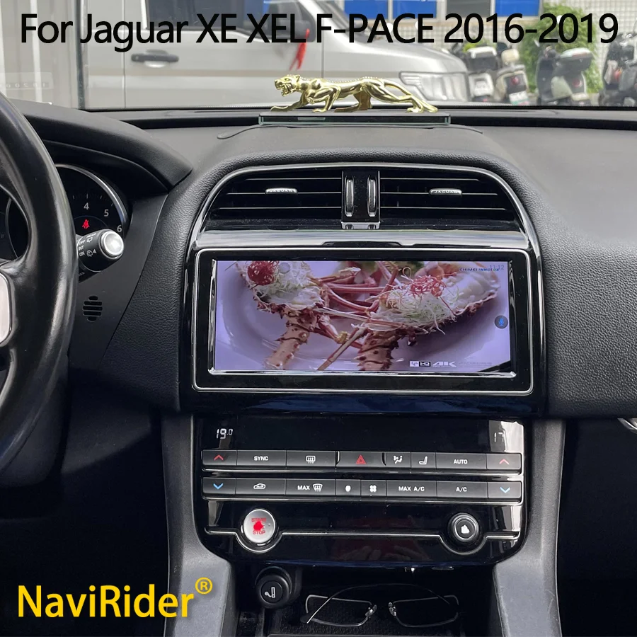 

10,25-дюймовый автомобильный мультимедийный экран Android 15 с DSP для Jaguar XE XEL F-PACE 2016-2019, GPS-навигатор, Bluetooth-плеер