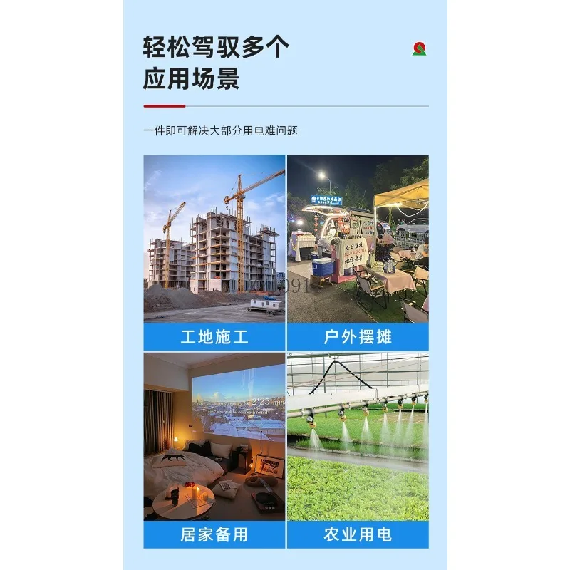 Panoramic industrial variable frequency generator kW third-class power rate small household portable