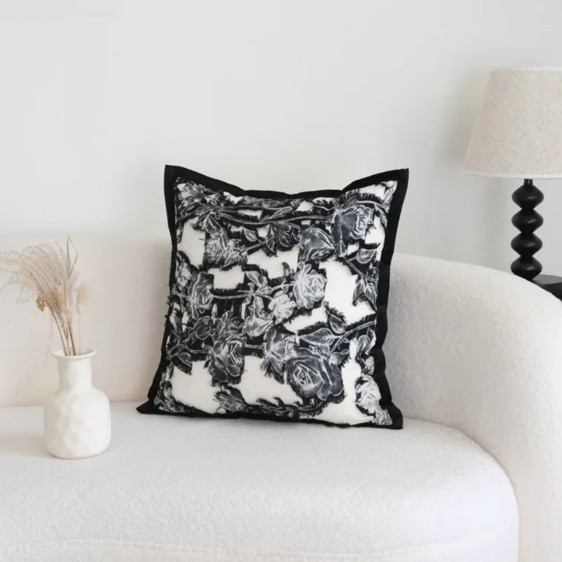 Nordic Modern Simple Bohemian Throw Pillowcase Yarn-dyed Striped Polyester Ethnic Wind Cushion Cover