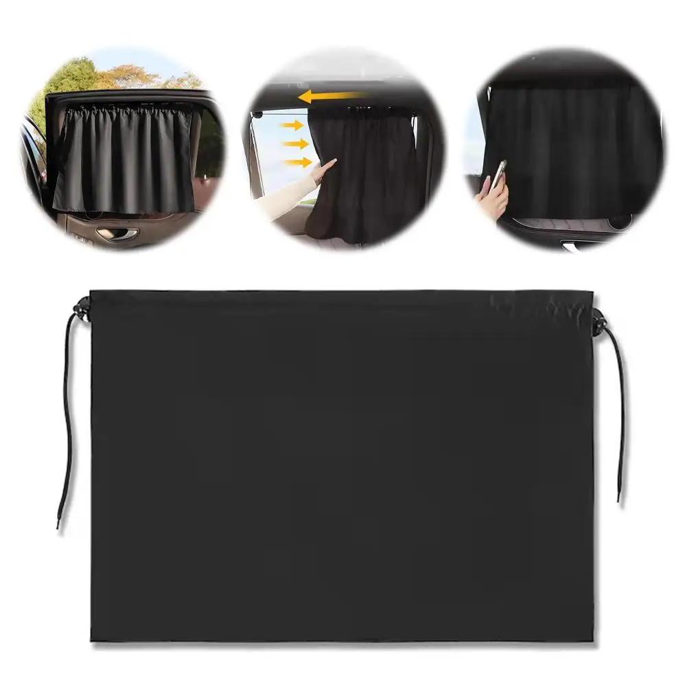 Car Window Sun Shade Curtain Mesh Net Sunshade for Front Rear Seater Auto UV Block Protector Shading Cover Accessories