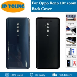 Original Back Glass For Oppo Reno 10x zoom Back Battery Cover Housing Door CPH1919 PCCM00 Rear Case With Camera Lens Replace