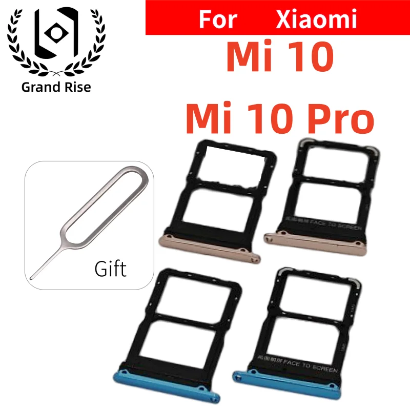 

Для Xiaomi 10 Mi10Pro Mi10 Держатель лотка для SIM-карты Адаптер Держатель ящика для чипа карты Micro SD