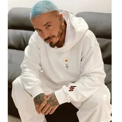 Men's fashion brand Europe and the United States ins casual fashion Murakami Long sunflower hooded high quality hoodie hoodie