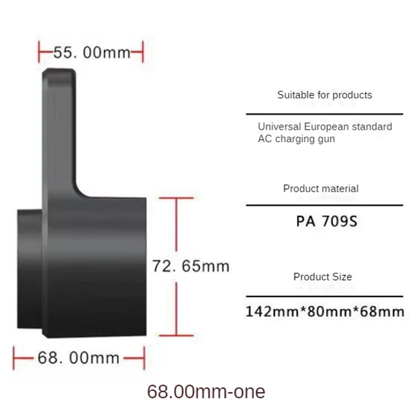 Car European Standard Charging Cable Hook Bracket Ev Cable Bracket Evse Type 2 J1772 Socket Plug Replacement