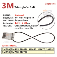 3M Wide angle Belt Perimeter: 600-750 MM 3M600 3M615 3M630 3M650 3M670 3M690 3M710 3M730 3M750 PU Drive triangle V-Belt POLYMAX