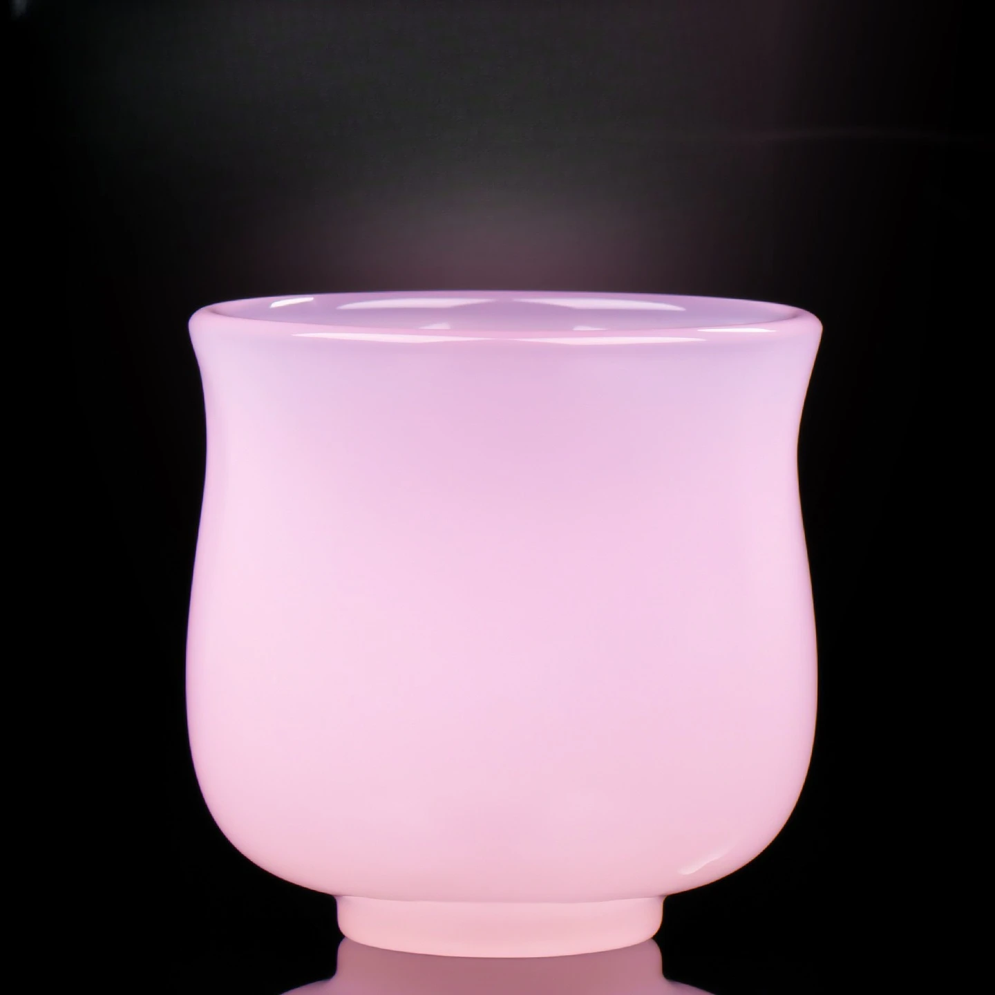 Pink Lotus Jade Porcelain Master Tea Cup Large Size for Women - Handmade Heatproof Durable Personal Tea Tasting