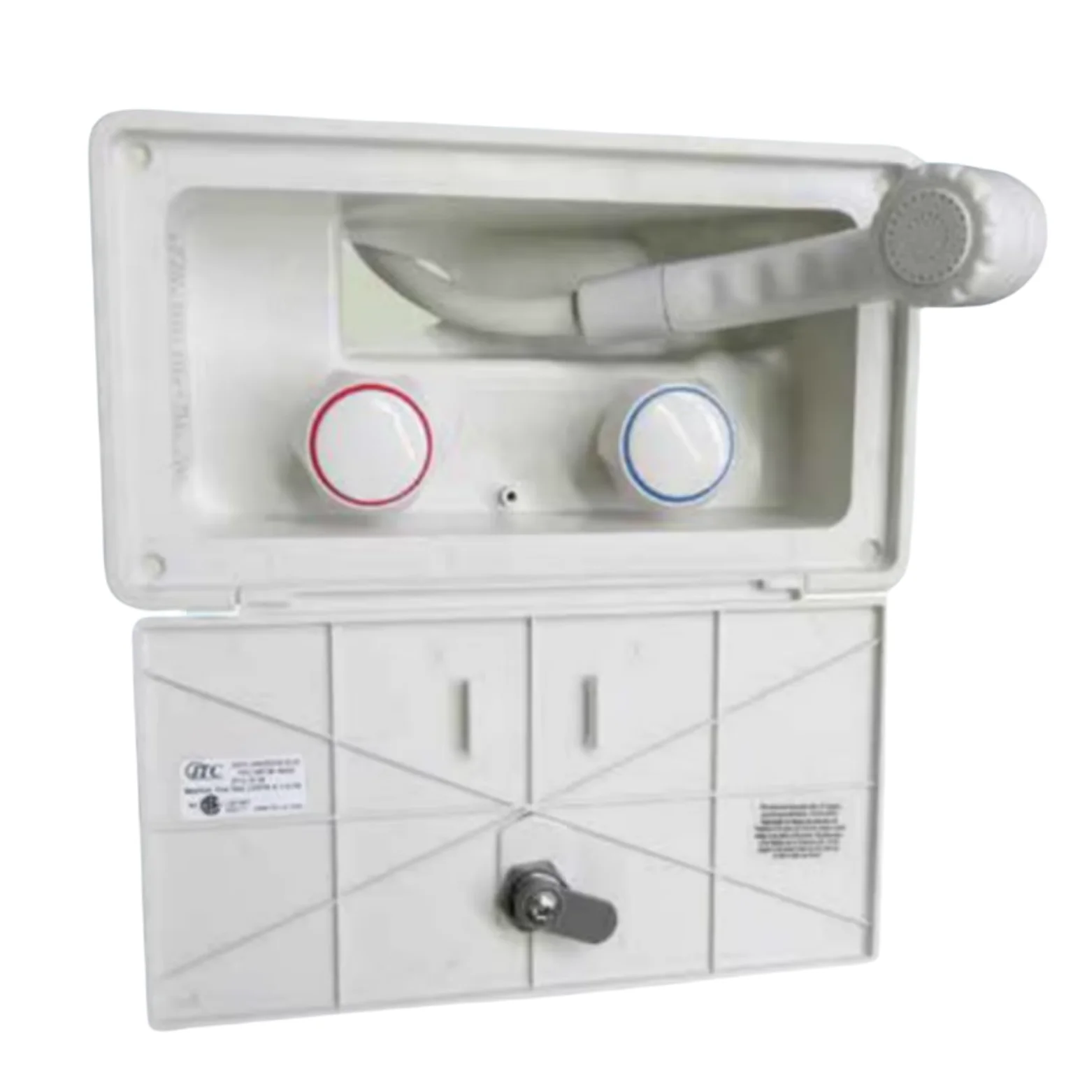 

Boat Accessories Marine Plastic External Shower with Latch or Lock Door for Boats and Yachts