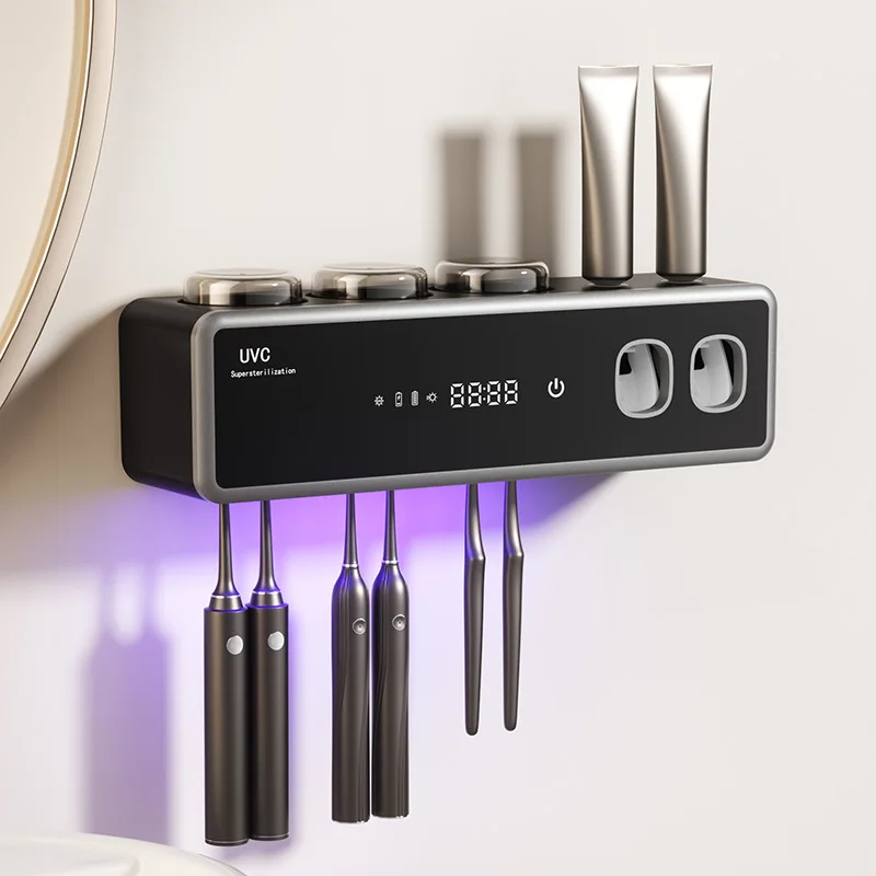 מתקן חיטוי מברשות שיניים UV - ללא קידוח