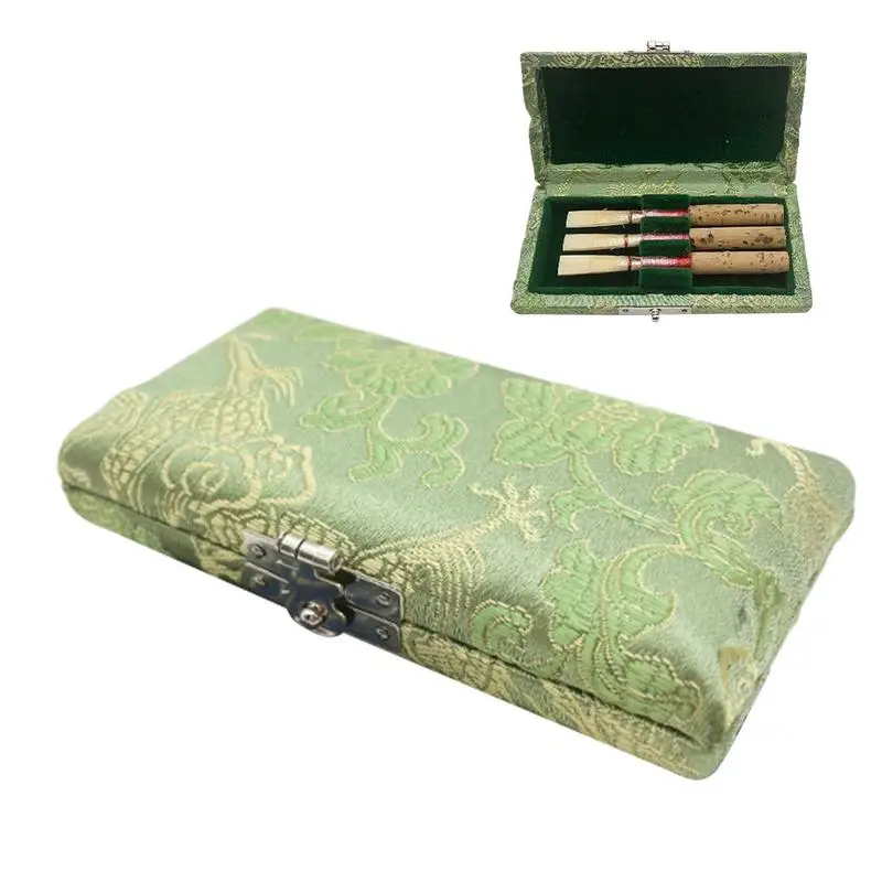 Reed Case Wood Oboe Reed Storage Case Box Holder Oboe Reeds Reed Storage Holder Exquisite Instrument Parts For Professionals