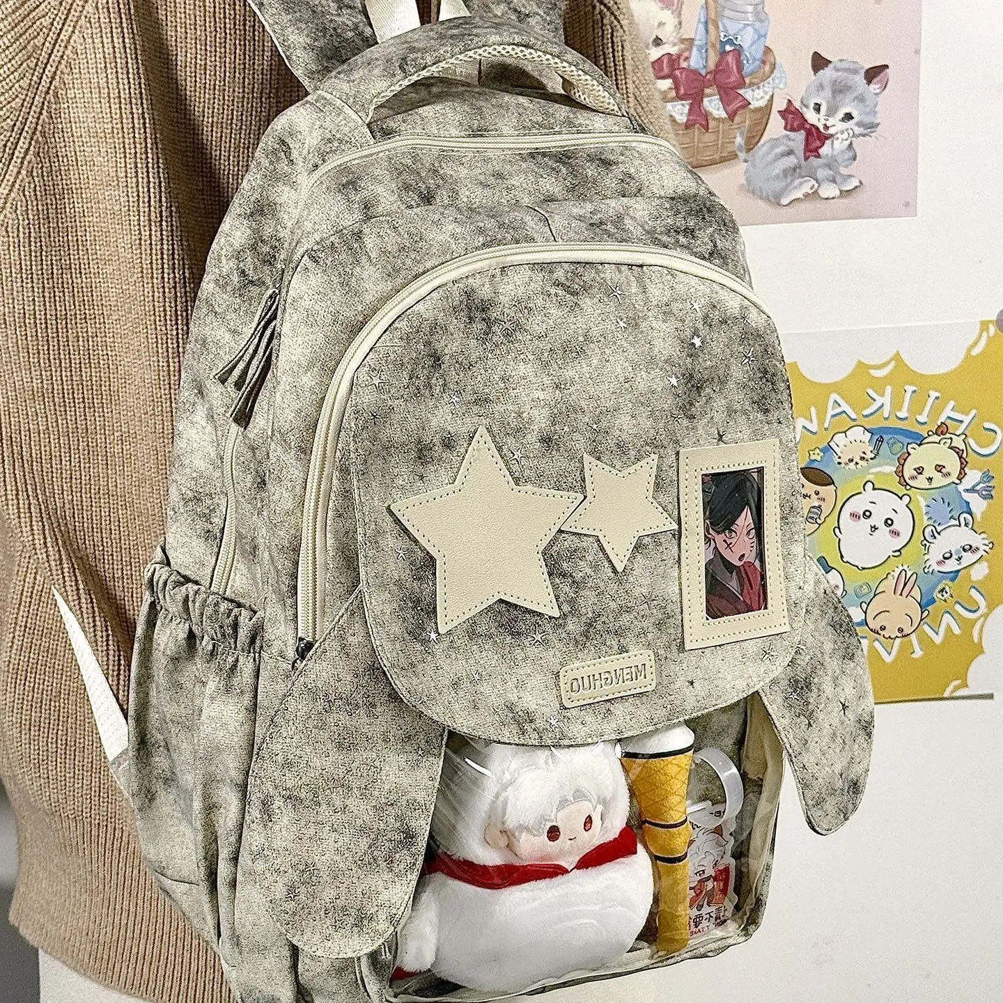 ita bag School backpacks travel bag laptop bags teenage youth backpacks college style transparent bag doll bag school bag