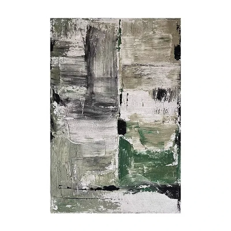 

Advanced sense wabi-sabi wind abstract hand-painted texture oil painting