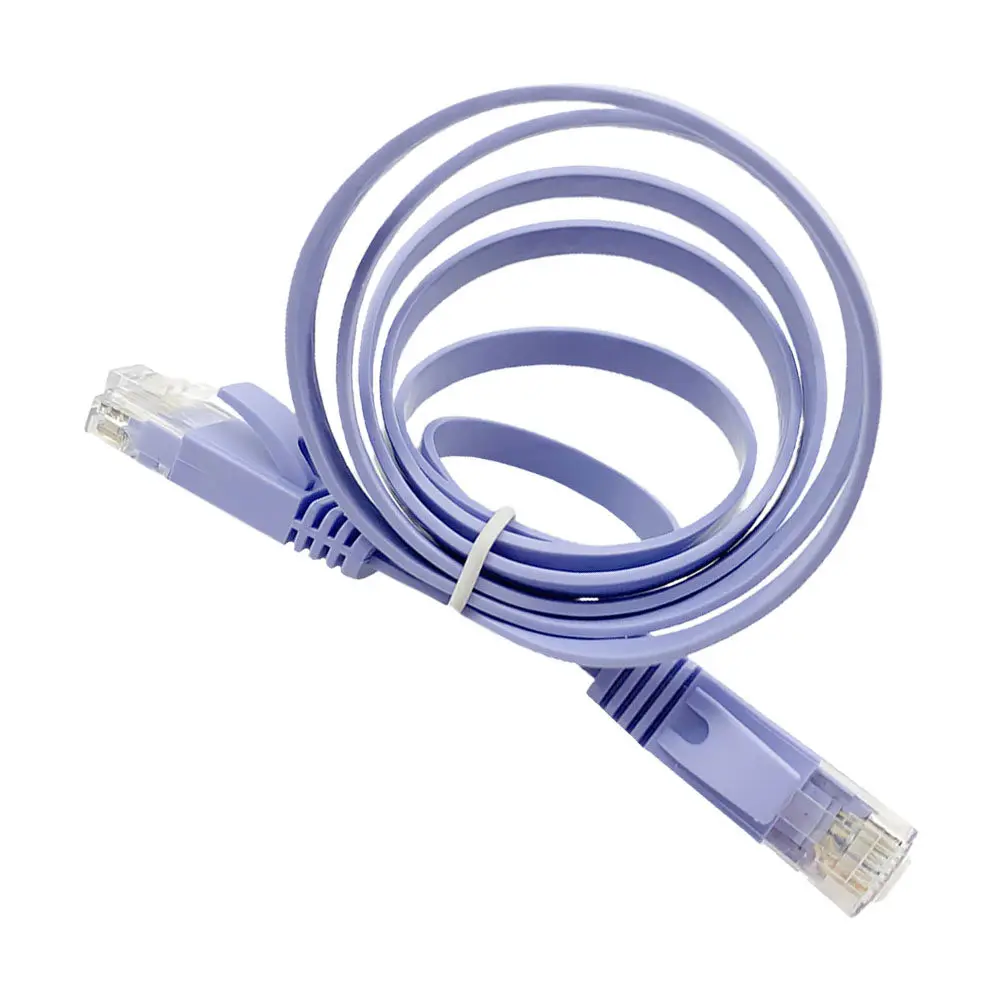 1Pcs Gigabit Network Cable Cat6 Flat Ethernet High Performance Broadband Router Connection Wire Broadband Cable