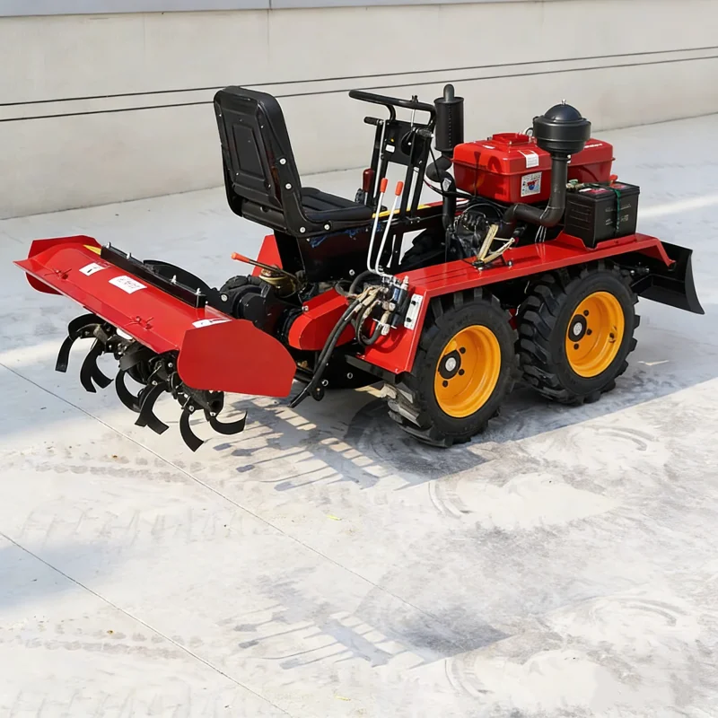 Customized 15-30HP Tractor, Mini Cultivator, Multifunctional Wheeled Tractor, Bulldozer Equipment,Agricultural Machinery
