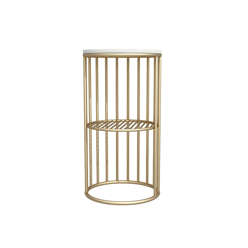 

Nordic bedside table side few small simple light luxury corner few living room sofa bedroom side table very narrow wrought iron