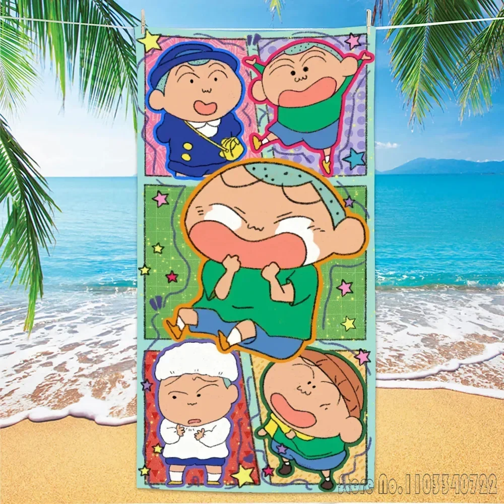 كارتون ~ تلوين شين تشان مناشف حمام ستوكات شاطئ السباحة منشفة ديكور للأطفال هدية 75x150 سنتيمتر