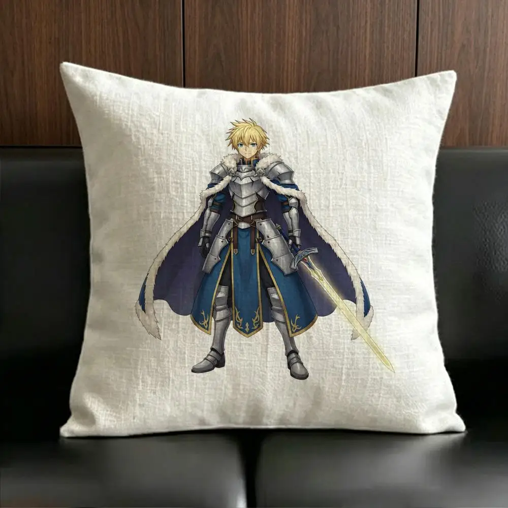 Hit Anime F-Fate S-stay niS Cushion Cover Anti-dustmite Pillowcase Invisible zipper silky short plush Sofa cushion cover