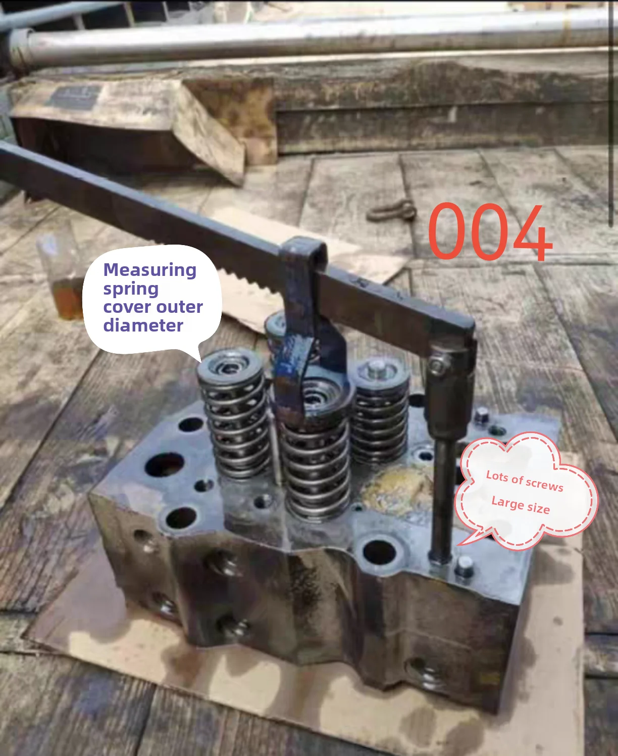 

Valve spring compressor Diesel engine Disassembly and assembly valve lock blade tool