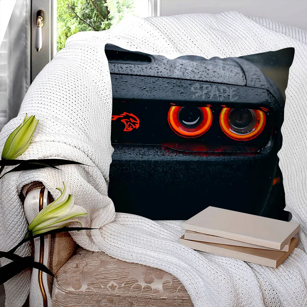DodgeS Challenger Srt Pillow Case Square Pillow Bedroom Sofa Leisure Comfort Cushion Car Living Room Home Decoration
