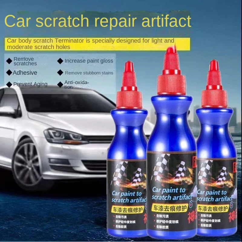 Car scratch wax Finish Polishing Wax Repair deep decontamination Polishing White Scratch liquid Decontamination Abrasive artifac