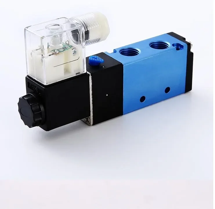 12V 24V 220V Pneumatic Solenoid Valve 2 Position 1/4 Port 2 Way Normally Closed 2V025-08 Air Compressor Magnetic Control Valve