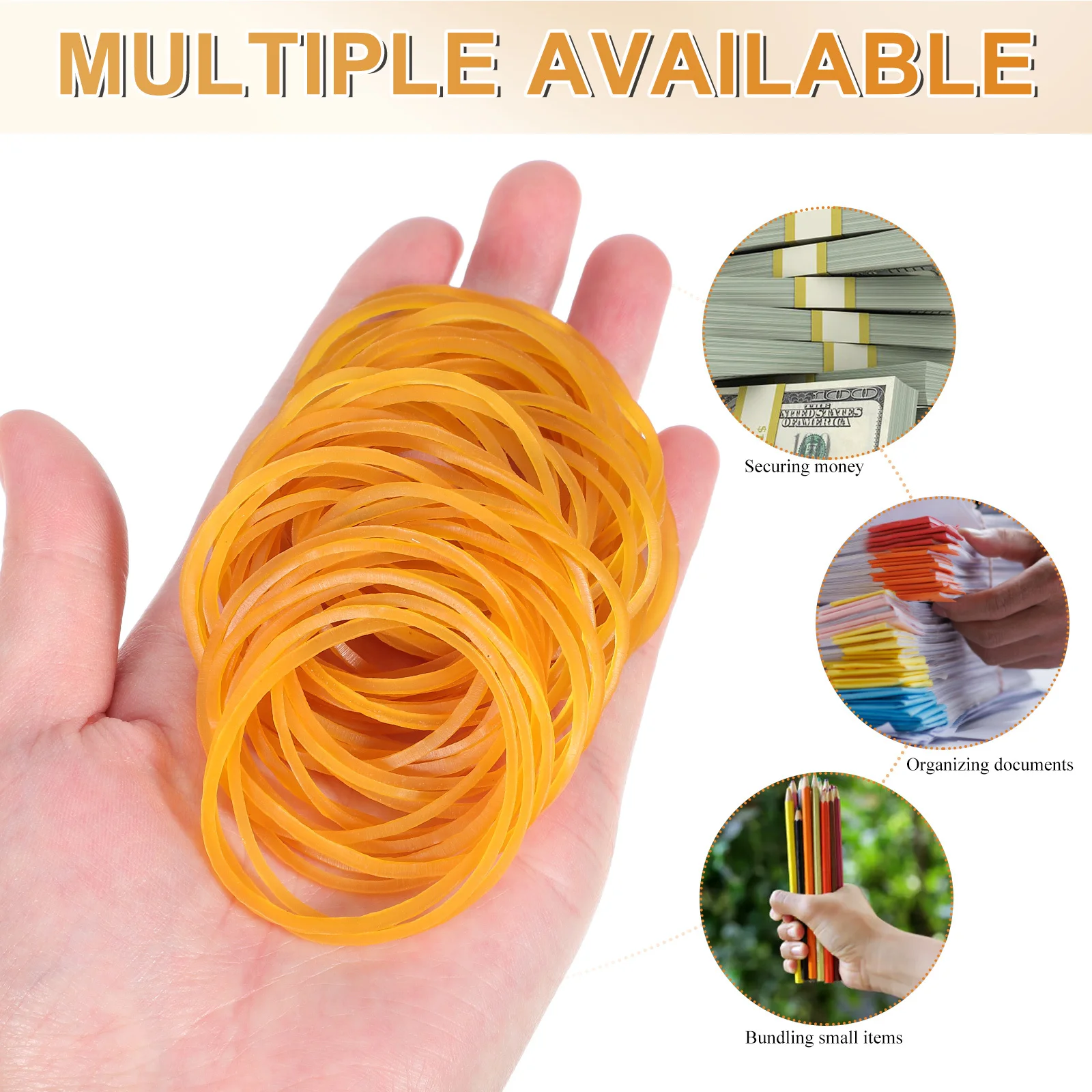 1 confezione di elastici elastici resistenti naturali resistenti per documenti artigianali Piccole fasce elastiche Fascia per soldi Fascia per soldi