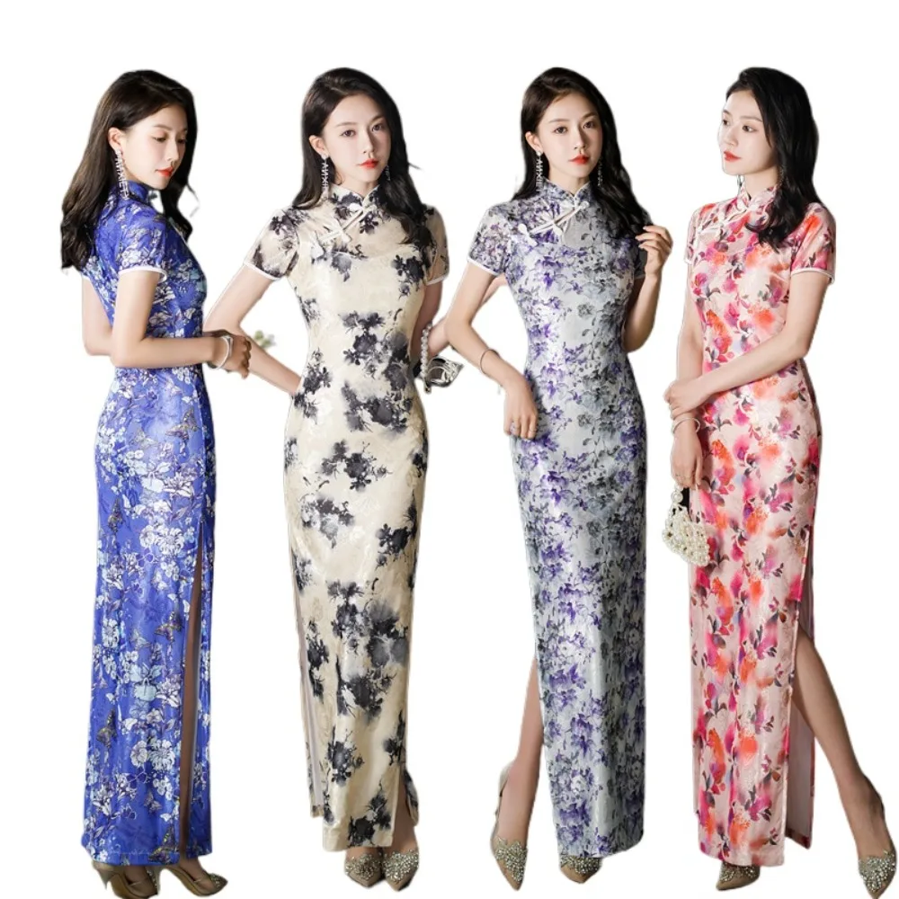 

Elegant Summer Harajuku Cosplay Costumes Chinese Style Dress Qipao Dress Women Clothes Cheongsam Vintage Fashion Clothing Party