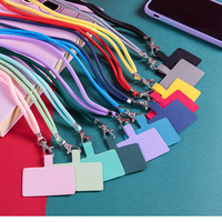NEW Adjustable Phone Lanyard Detachable Neck Cord Lanyard Strap carabiner Compatible pendant with card for mobile key fob colors