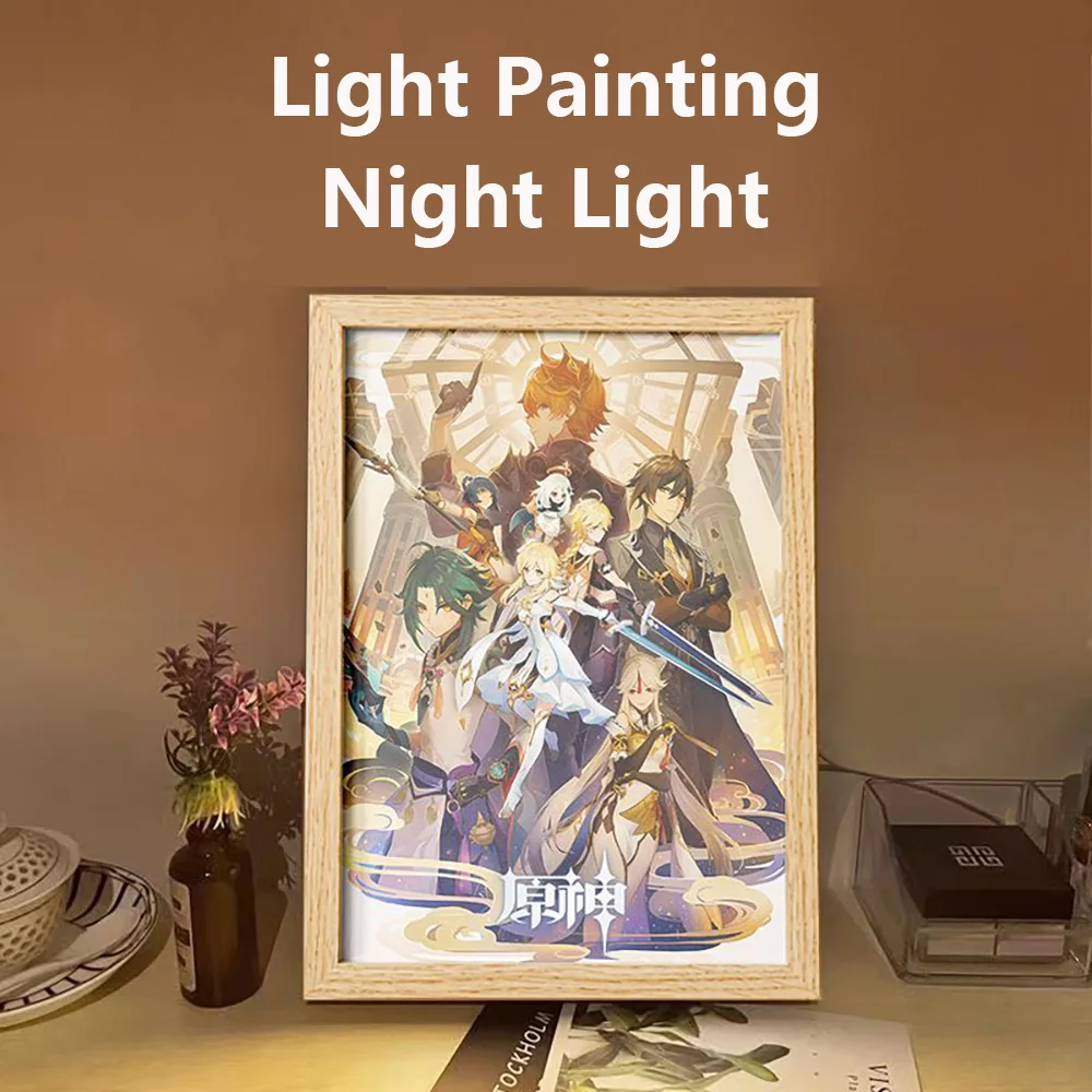 Led Light Painting Creative Diy Customization Anime Cartoon Room Decoration One Piece Custom Home Mural Picture Customization