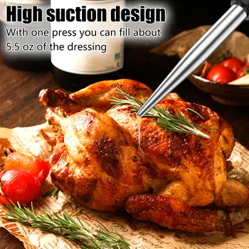 Stainless Steel Turkey Baster Set 2