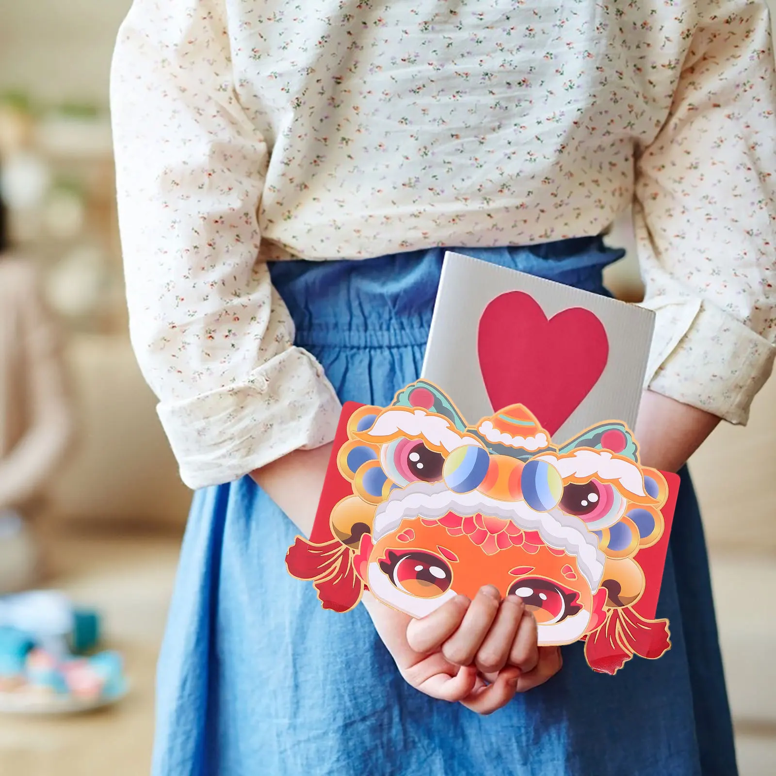 

6Pcs Chinese New Year Red Envelopes Year of The Snake Traditional Lucky Money Pockets Elegant Cartoon Snake Design for Festivals