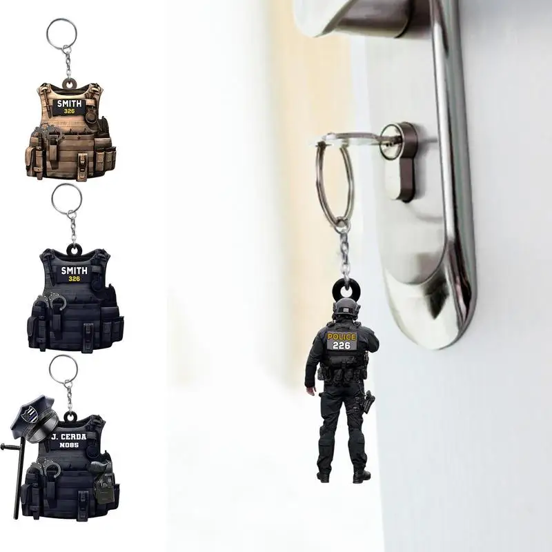 Policeman Pendant Keychain Policeman Gifts Pendant Keychain Policeman Gifts Pendant Keychain Accessories Party Favors For Friend