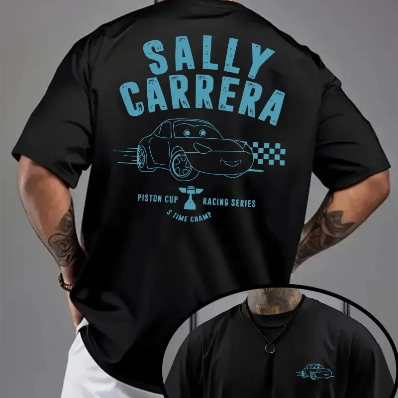 ديزني بيكسار كارز سيارات سباق الفيلم القطن تي شيرت الصيف العصرية عارضة أزياء الرجال والنساء الشارع الشهير #1
