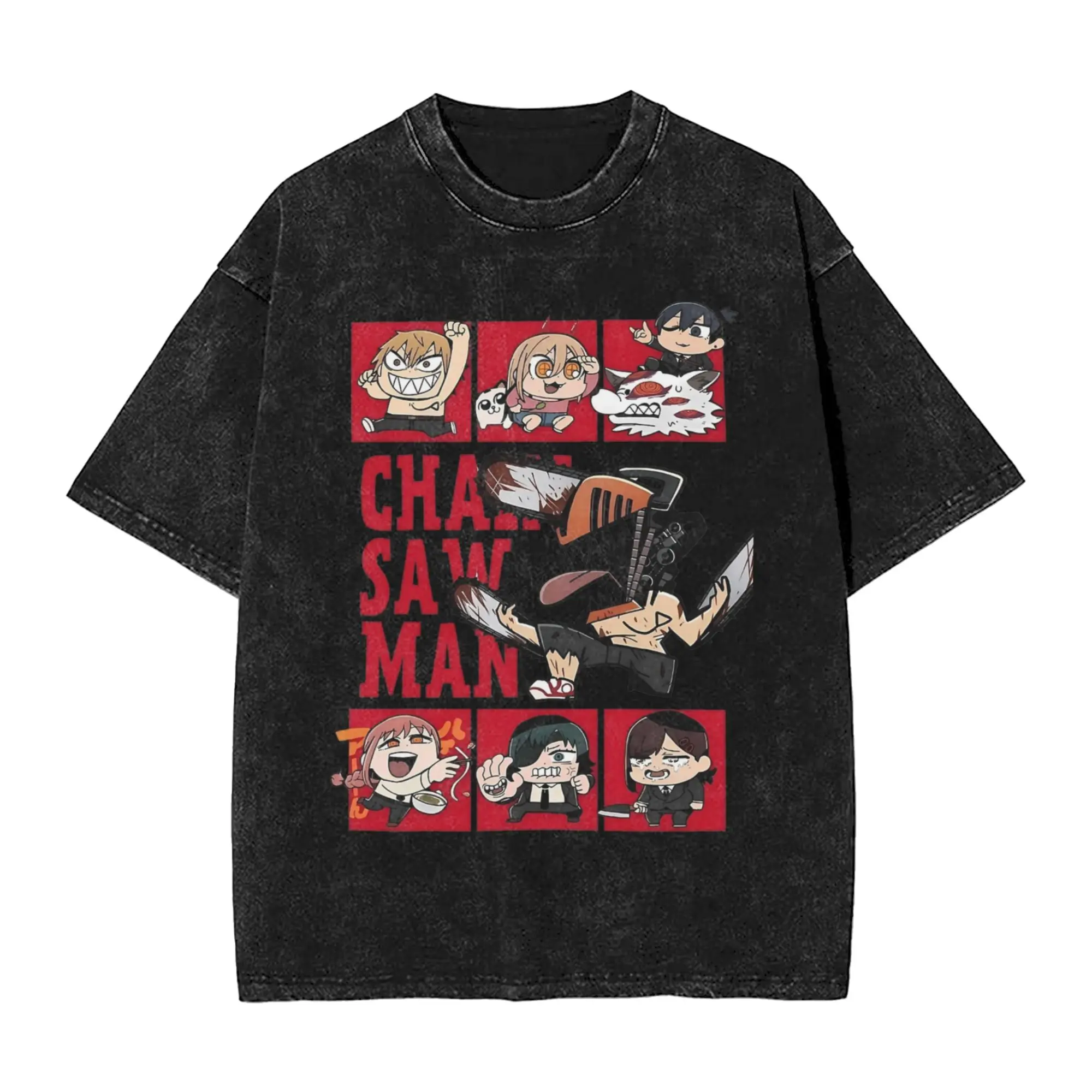 

Men Anime Chainsaw Man T Shirts Kobeni Manga Denji Power Reze Top Tees Beach Short Sleeve T Shirt O-Neck Tshirt Hot Sale