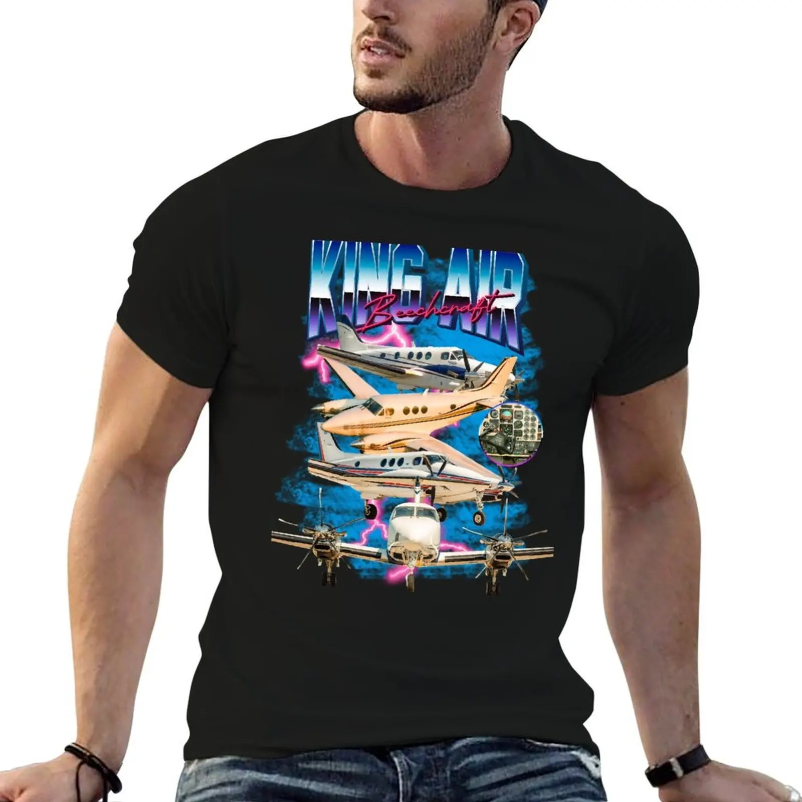 

Beechcraft King Air bootleg shirt T-Shirt man t shirt graphic man t shirt cotton g man t shirts for men T-Shirt