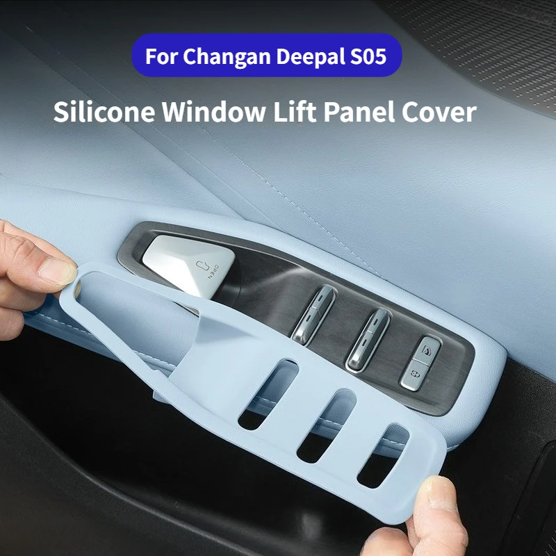 

For Changan Deepal S05 Car Window Button Silicone Protective Cover Lifting Panel Silicone Pad Window Lift Panel Cover Accessorie