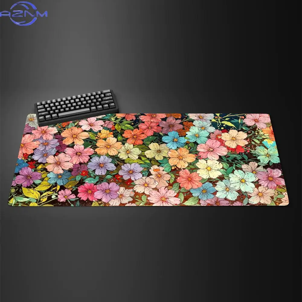 Endless Blossoms Mouse Pad Computer Accessories Office Game Table Mats Rubber Anti-slip Gaming Keyboard Mousepad Desk Pads