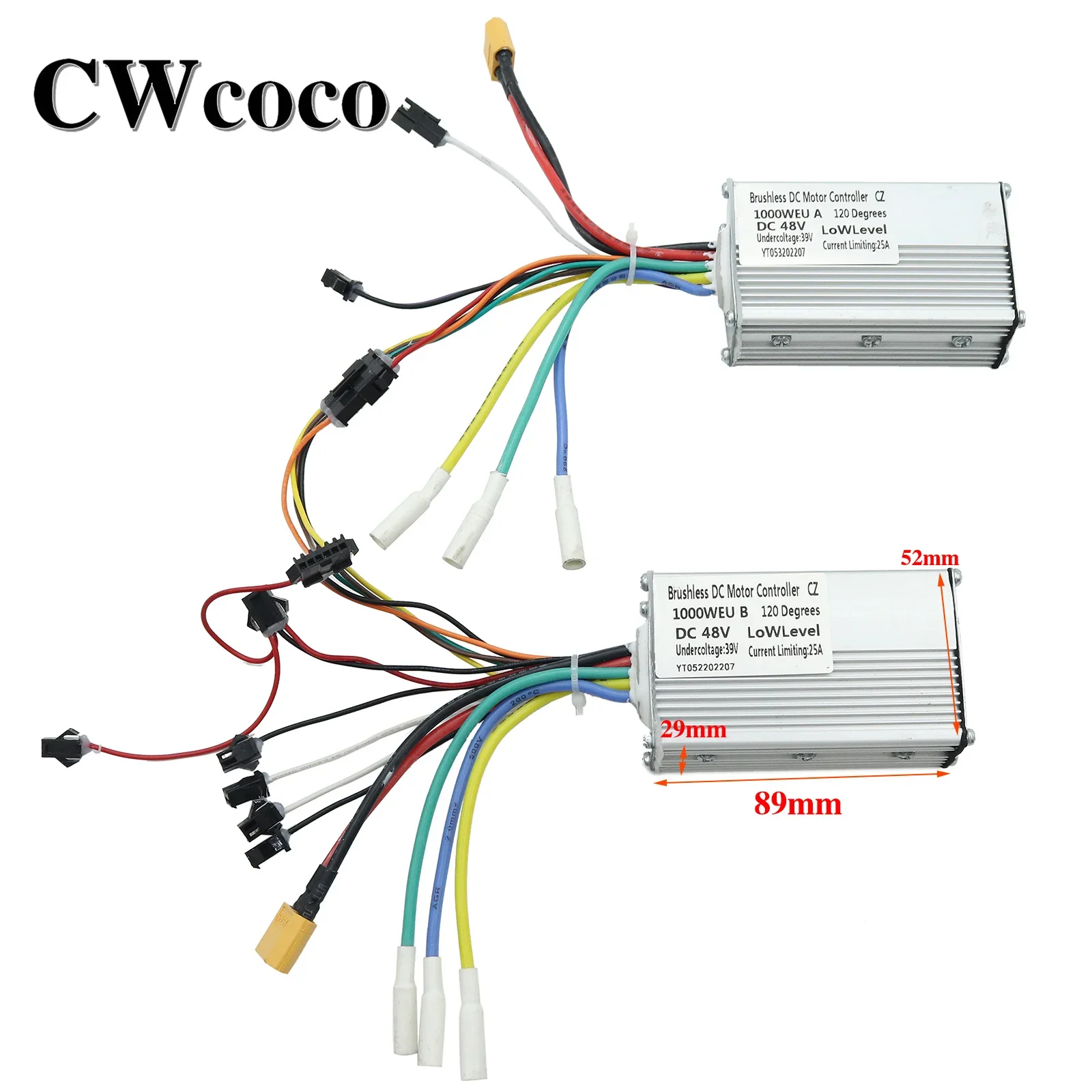 48V 25A 1000W Dual Drive Motor Controller LCD Display Dial Accelerator for KUGOO G-booster Electric Scooter Parts