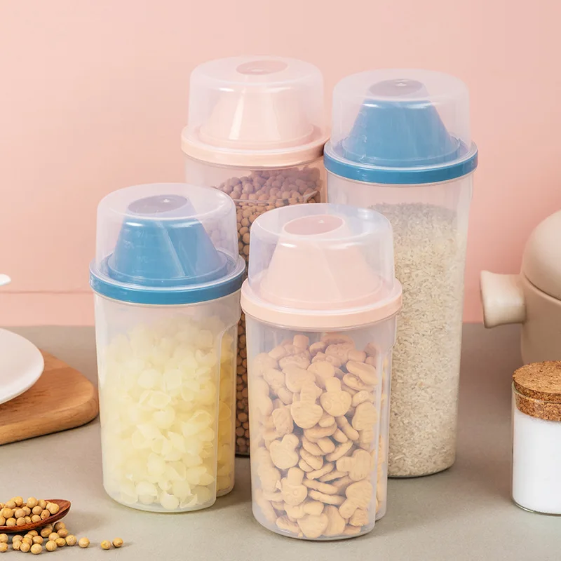 Sealing Canister Grain Snack Storage Jar Multifunctional Cereal Food Container Kitchen Storage  אירגון ואיחסון מטבח  Кухня