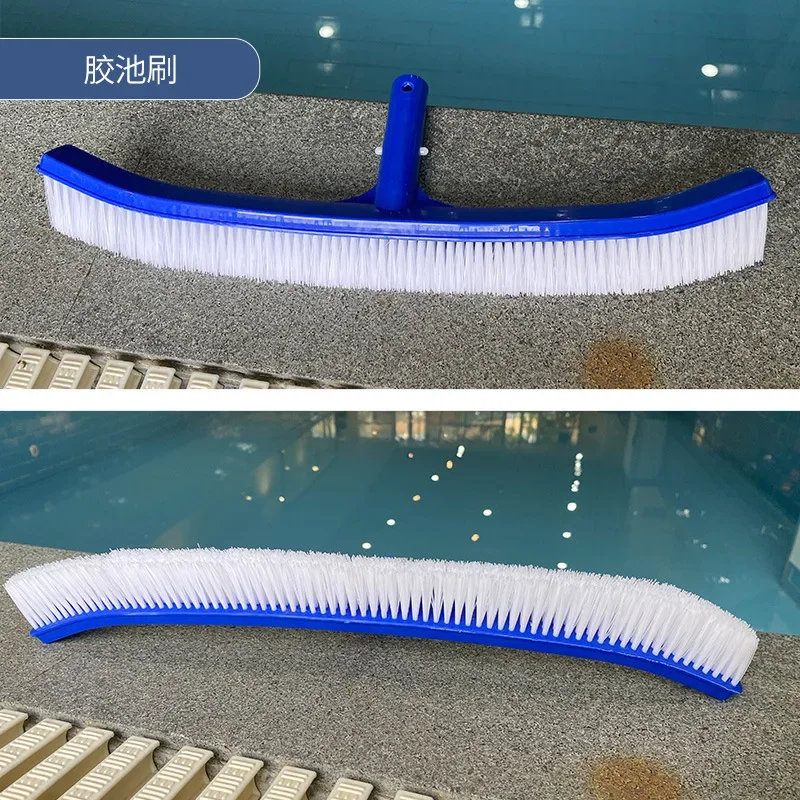 Swimming Pool Cleaning Brush, Fish Pool Brush Steel Wire  Glue   Cleaning Tool