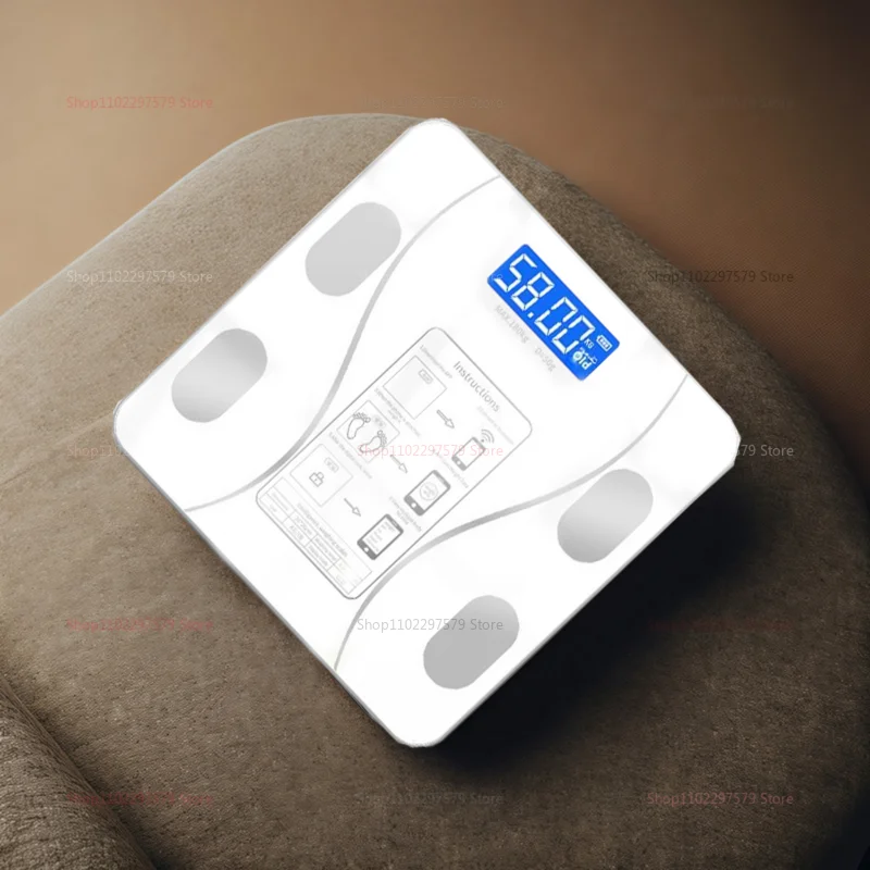 مقياس الدهون الإلكتروني الذكي لقياس وزن الجسم اللاسلكي مع شحن قياس الدهون للياقة البدنية المنزلية ومراقبة الصحة