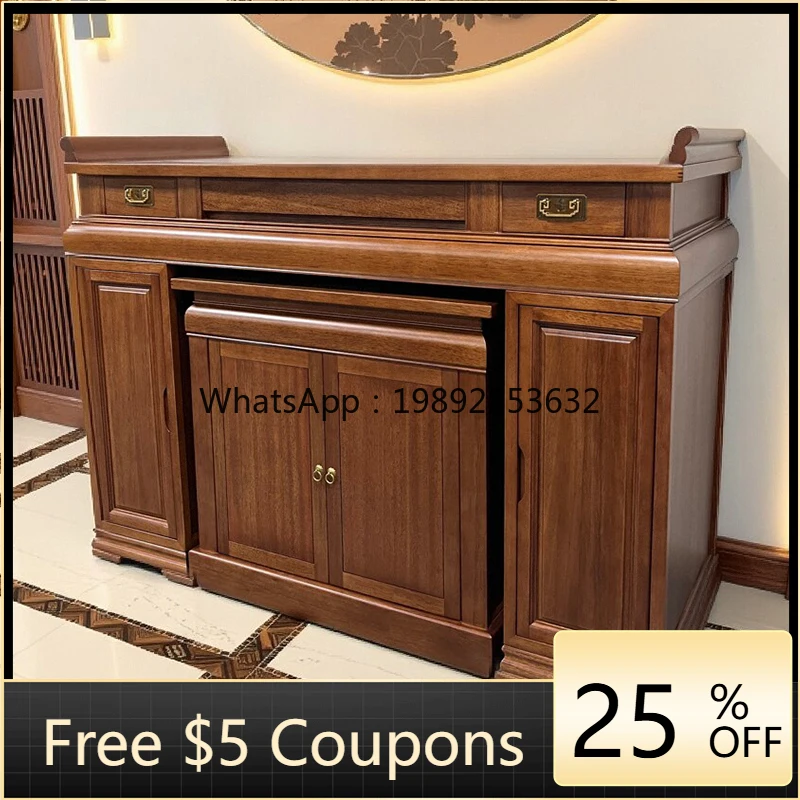

YFY New Chinese Style Altar Incense Case Table Hall Buddha Cabinet Solid Wood Incense Table Buddha Table