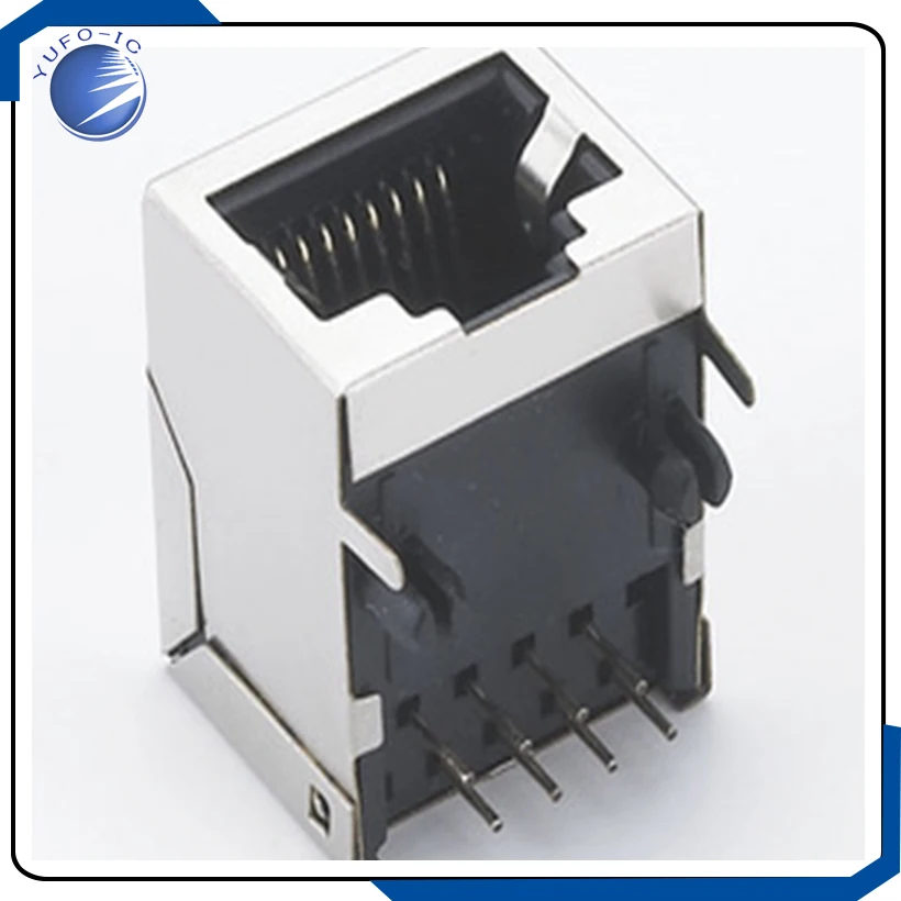 5 stks/partij RJ45 afscherming netwerk socket netto mond kristal hoofd zetel RJ45 element RJ45 interface 8 core netwerk element Connector
