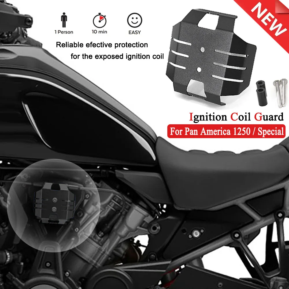 

New For Pan America 1250 2021- PanAmerica 1250S New Motorcycle CNC Aluminum Ignition Coil Guard RA1250 PA1250S Accessories