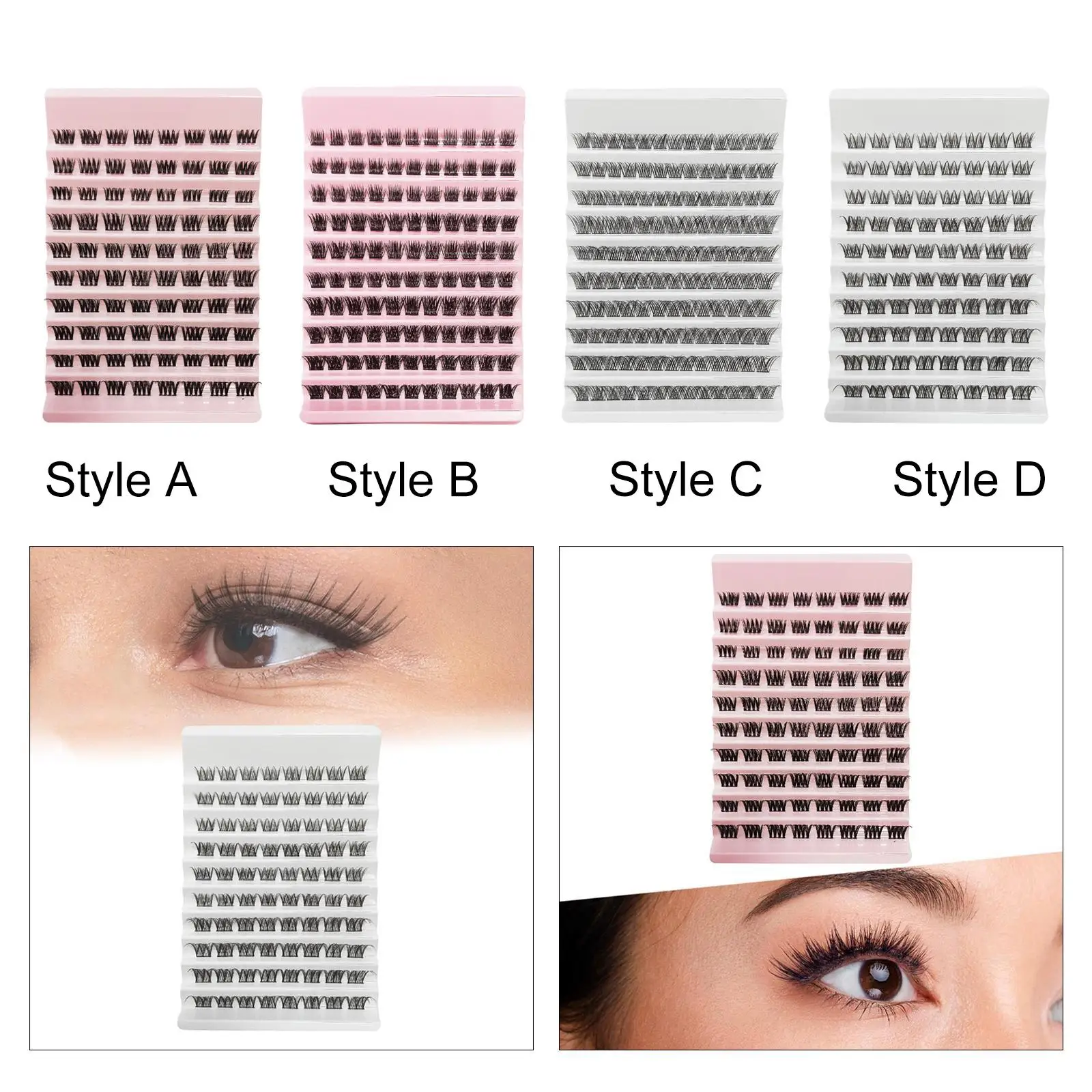 Cluster Lashes Individual Lash Clusters for Dating Holiday Stage Performance