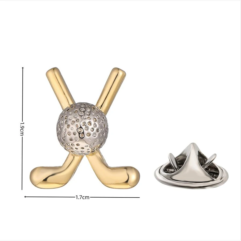 High quality golf boxing gloves brooch fashion brand denim clothing hat scarf suit lapel badge pin men\'s brooch