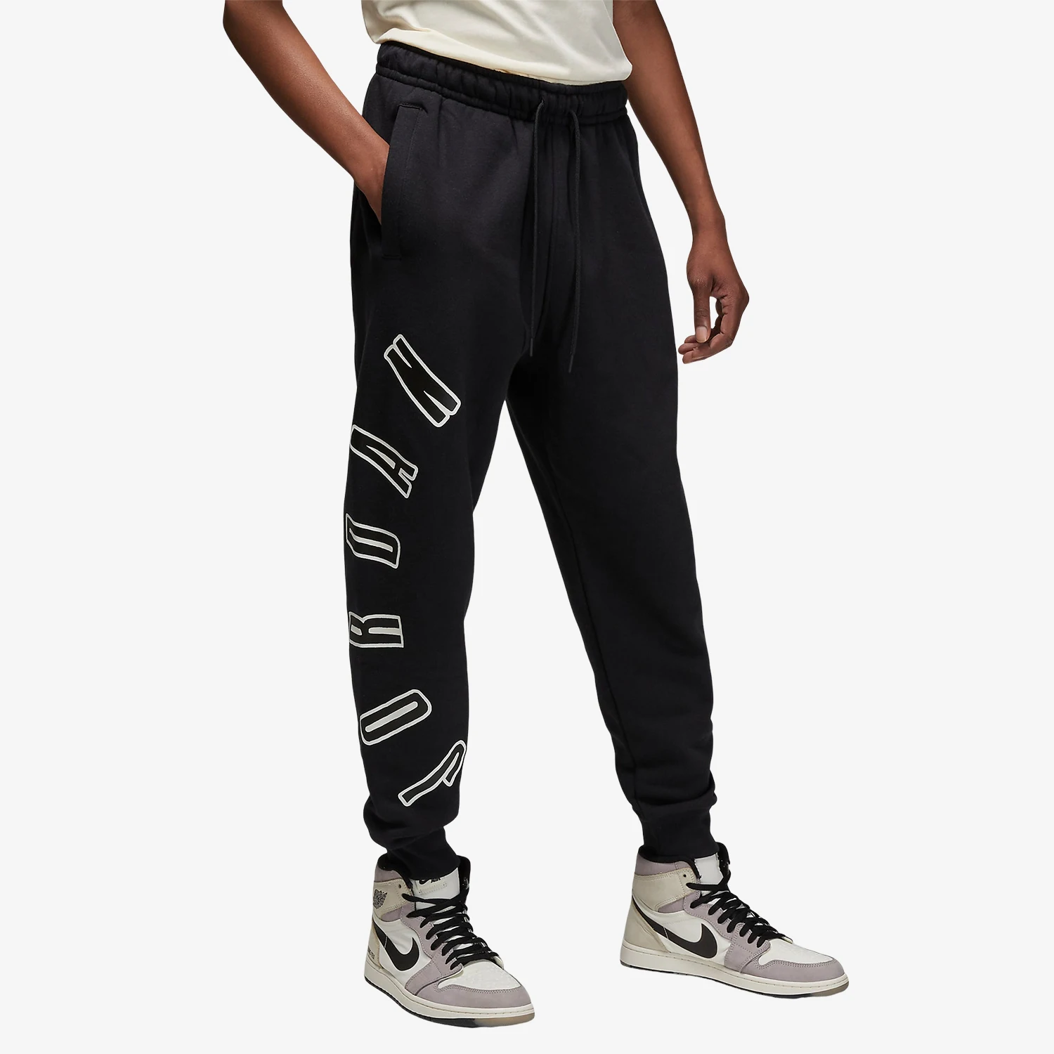 Nike genuine Winter New Men's Fleece-Lined Knit Sports Pants FB7028-010